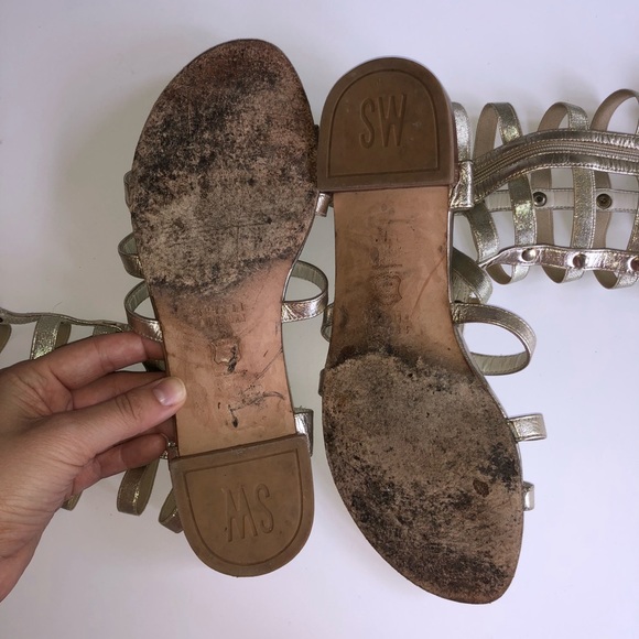 Stuart Weiztman Metallic gladiator sandals - Picture 7 of 8